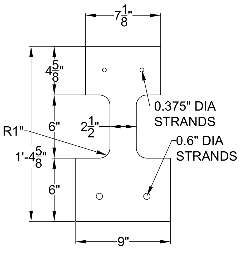 Design 1 cross section