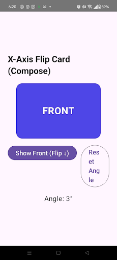X-axis flip card animation prototype