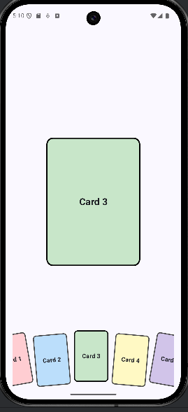 Focused single card view prototype