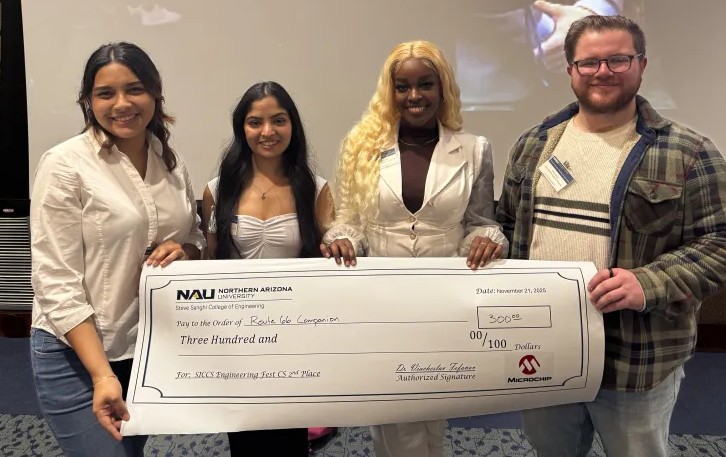 Group photo of the Experience66 team