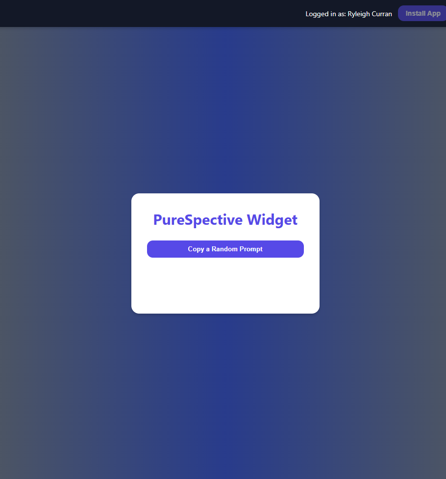 Random Prompt Button Screen