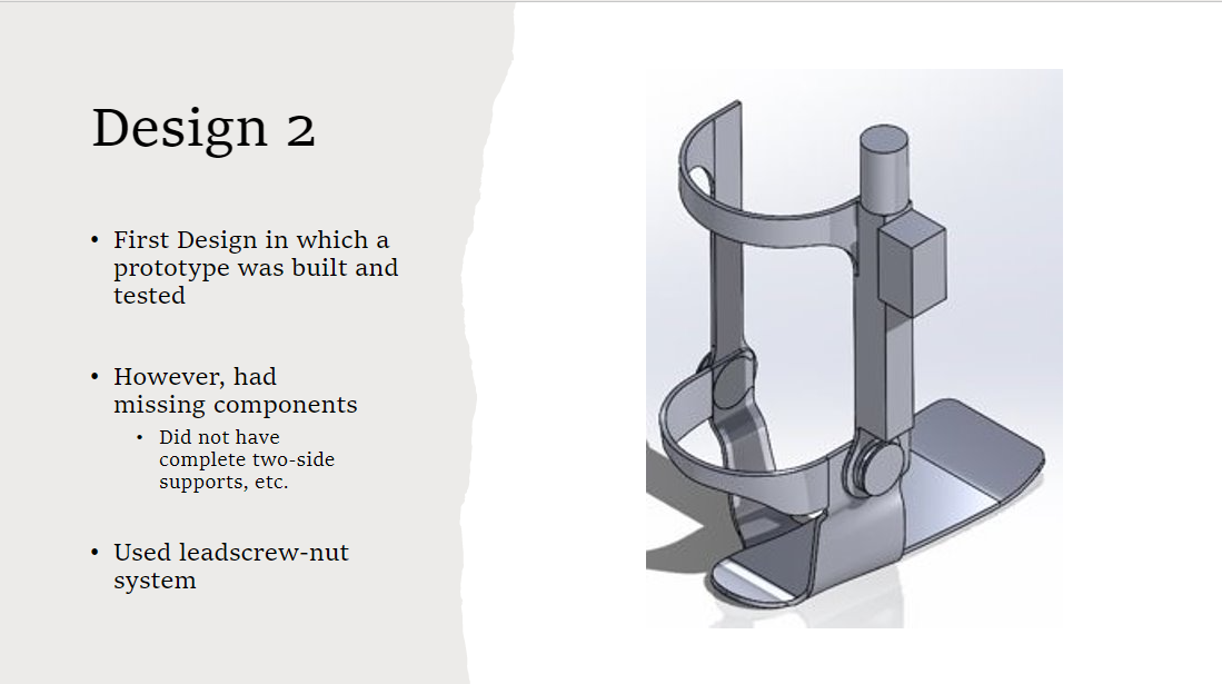 An image that shows the painful iterative process of engineering. There are six designs prior to the final redesign