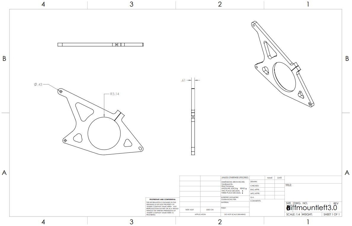 Differential Mount- Left Side